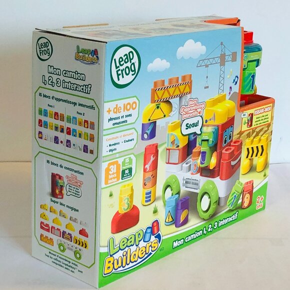 Leapfrog Leap Builders Block 123 Fix-It Truck (French Version) 2 Ans+ New in Box - Picture 13 of 16